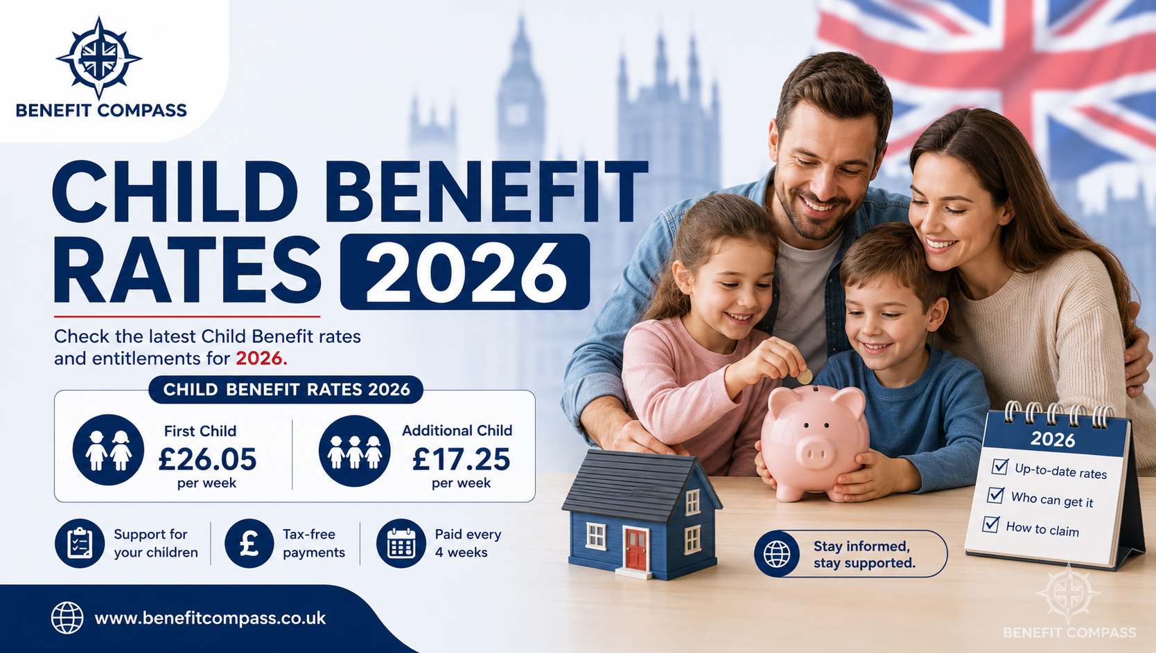 You are currently viewing Child Benefit Rates 2026 – Eligibility, Payments and How to Claim