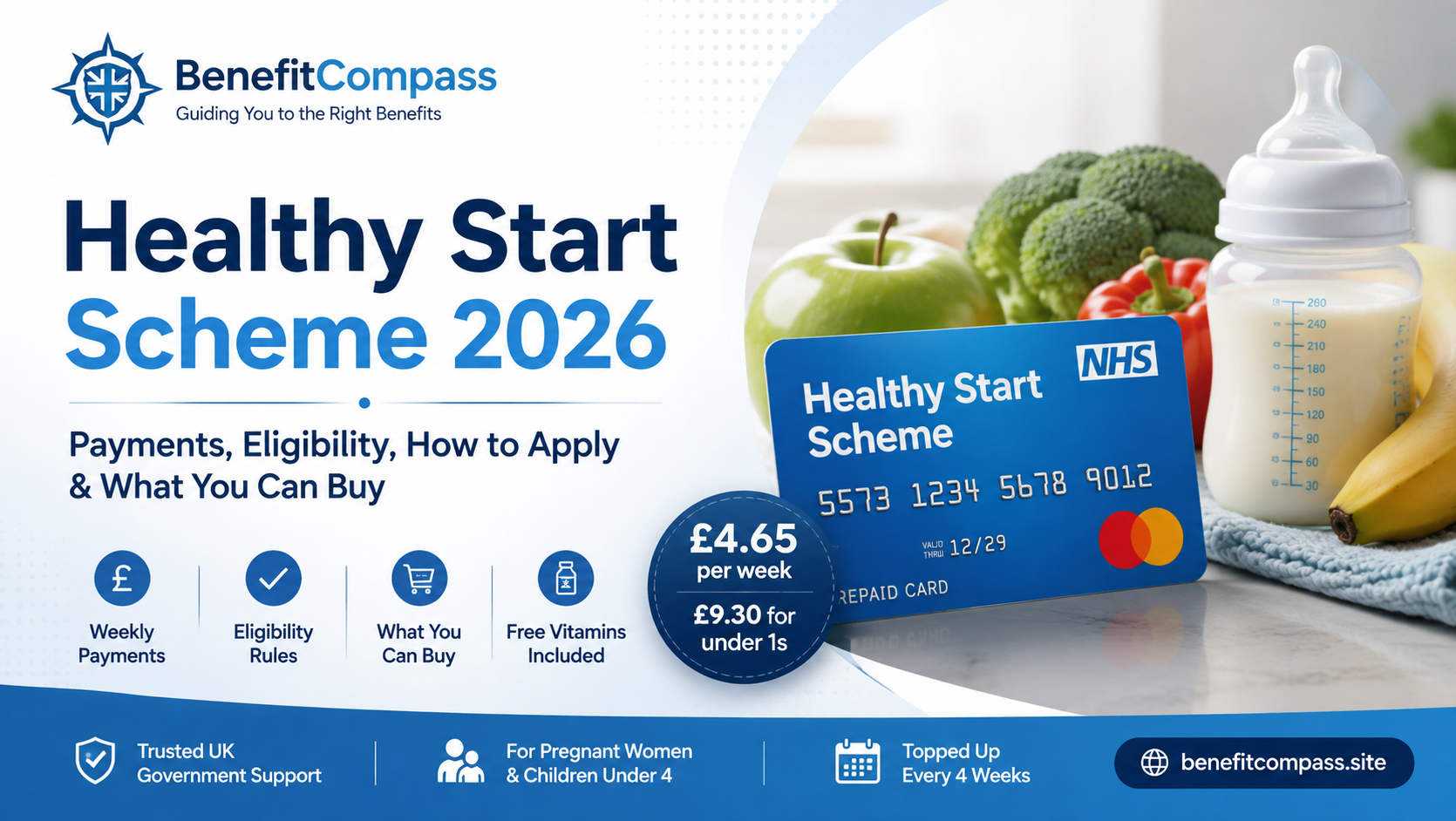You are currently viewing Healthy Start Scheme 2026 – Eligibility, Payments & How to Apply