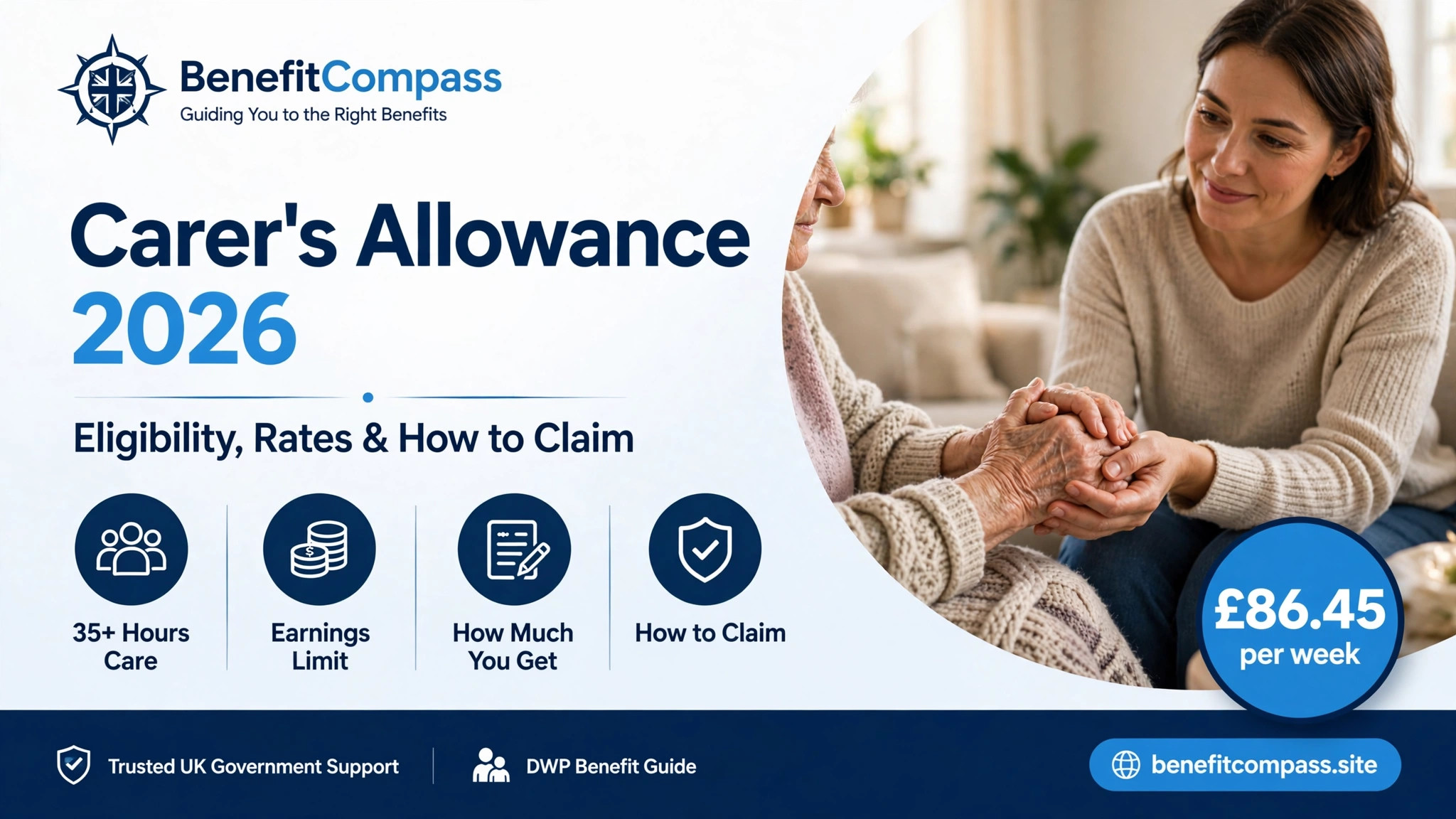 You are currently viewing Carer’s Allowance 2026: Eligibility, Rates & How to Claim