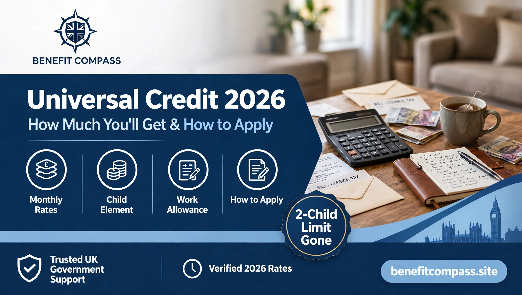You are currently viewing Universal Credit Rates 2026: How Much You’ll Get & Apply